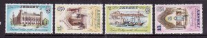 Jersey-Sc#179-82- idAA-unused NH set-Victoria College-Ships-1977-