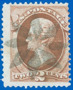 US Scott #135A, Used with Complete Strike of FLORETTE Fancy Cancel! SCV $240.00