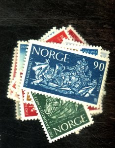 NORWAY #403-7 14-15 31-40 MINT VF OG LH Cat $26