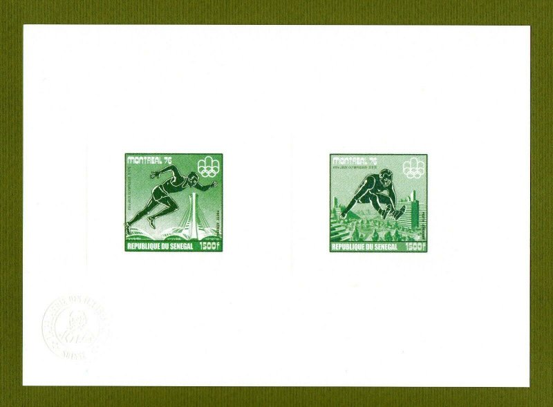 Senegal proof of collective gold issue 1976 Olympics Athletics