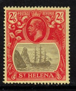 St Helena SG #109c Very Fine Mint Lightly Hinged Cleft Rock Variety