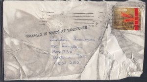 Canada - Vancouver, BC: Damaged in Mails Cover