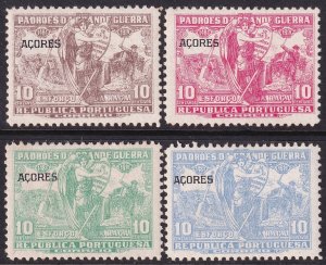 Azores 1925 Sc RA5-8 postal tax set MH*