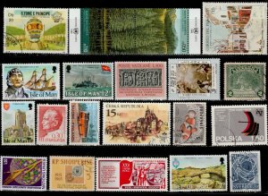 WORLDWIDE LOT OF 100 DIFFERENT USED STAMPS # 41