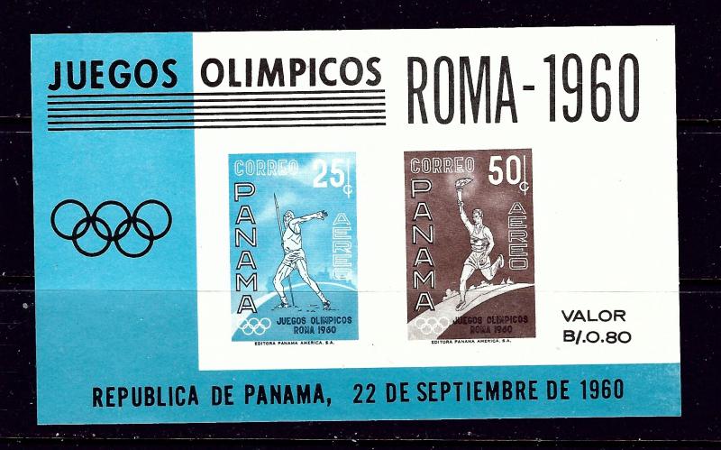 Panama C237a MNH 1960 Olympics S/S