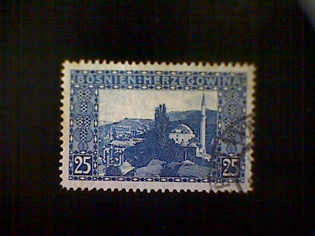 Bosnia and Herzegovina, Scott #37, used (o), 1906, Bey's Mosque, 25h