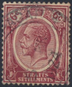 Straits Settlements  SC# 188  Used  wmk crown CA script   see details & scans