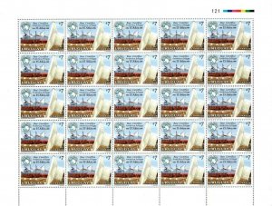 1999 antarctic treaty member 15 aniv Antarctica base URUGUAY #1803 sheet MNH $65 