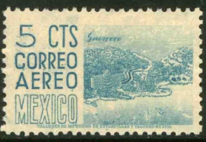 MEXICO C186, 5¢ 1950 Definitive 1st Printing wmk 279. UNUSED, NG. F-VF.