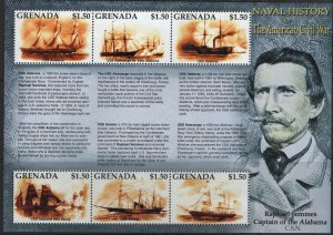 GRENADA 3253  MNH,   SOUVENIR SHEET,    AMERICAN CIVIL WAR