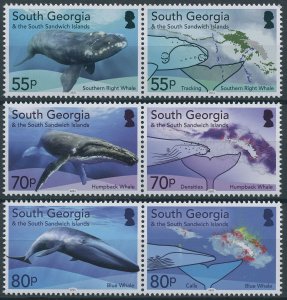 South Georgia & S Sandwich Isl 2021 MNH Marine Animals Stamps Whales 6v Set