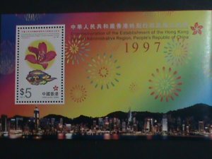 CHINA-HONG KONG-1997 SC#798a  HONG KONG RETURN TO CHINA MNH S/S SHEET VF