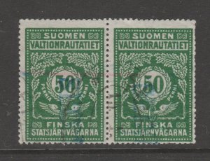 Finland Train Parcel Cinderella revenue fiscal stamp 3-11-