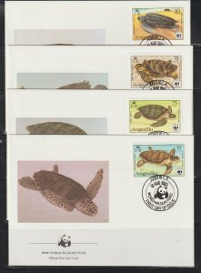 Anguilla  SC 537-40  First Day Covers