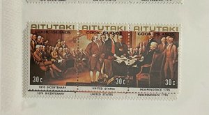 Souvenir Sheet Aitutaki Scott #124-6 nh