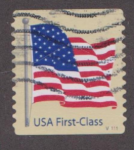 US #4135 U.S. Flag Used PNC Single plate #V1111