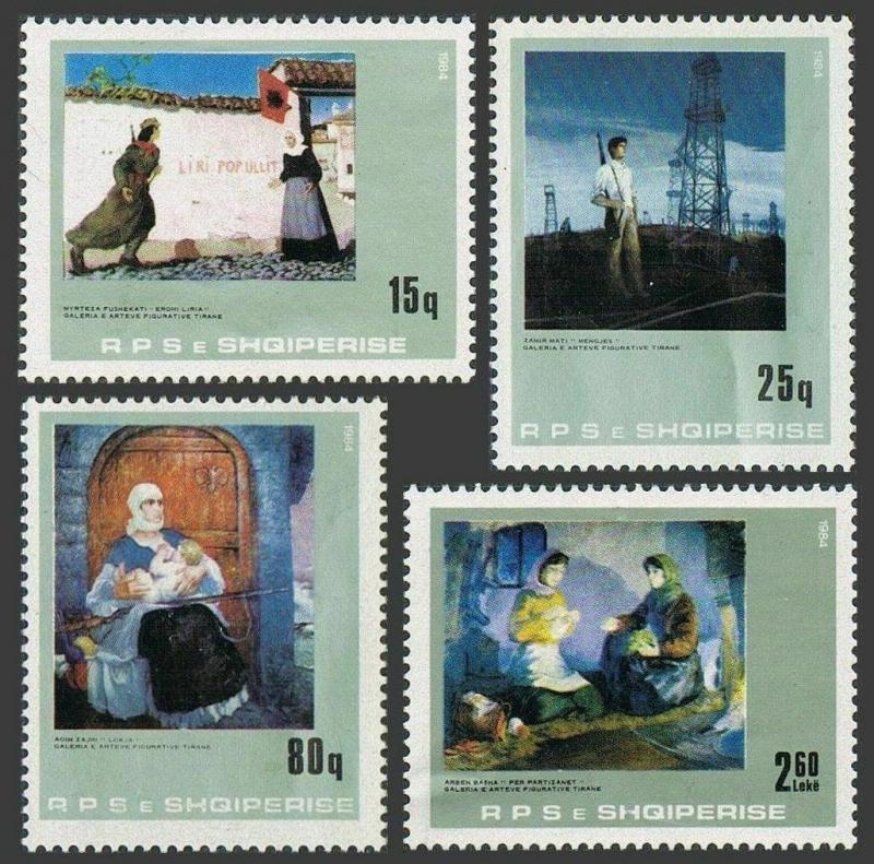 Albania 2132-2135,MNH.Michel 2199-2204. Tirana Gallery of Figurative Art,1984.