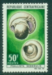 Central African Republic 1967 Fungi Mushrooms 50fr Psalliota sebdulis MUH