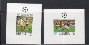 Liberia # 807-812, World Cup Soccer, Mini Sheets, Mint NH