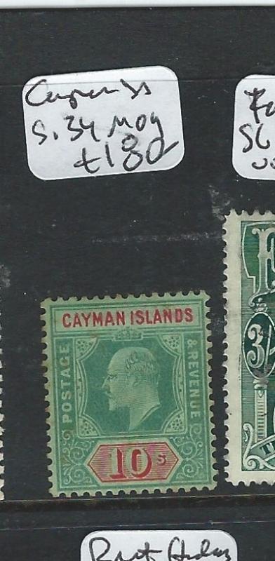 CAYMAN ISLANDS  (P2711B) KE 10/-  SG 34  MOG