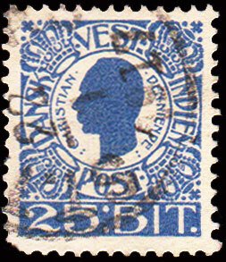 Danish West Indies Scott 34 Used.