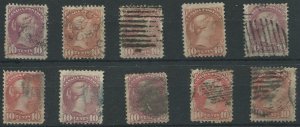 CANADA #40/45 USED SMALL QUEEN WHOLESALE LOT