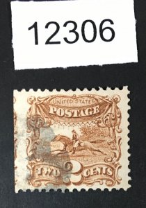 MOMEN: US STAMPS # 113 VF JUMBO USED LOT #12306