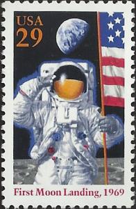 # 2841a MINT NEVER HINGED MOON LANDING