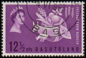 Basutoland 83 - Used - 12 1/2c Freedom from Hunger (1963) +