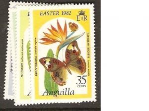 Anguilla 1982 Butterfly SC 480-3 MNH (8awd)