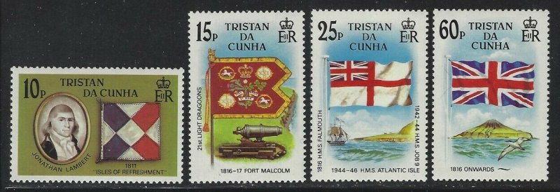 Tristan da Cunha 1985 Colonization set Sc# 377-80 NH