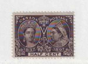 Canada 1897 1/2c black Victoria Jubilee issue stamp mint