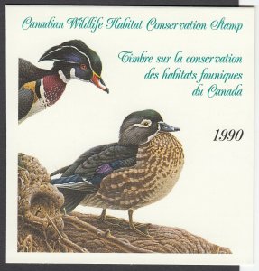 Canada, (Revenue, Wildlife) Unitrade FWH6, MNH booklet