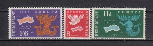 Guernsey Herm Europa 1962 set 3 - unmounted mint NHM