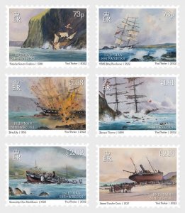 Isle of Man - Postfris/MNH - Complete set Shipwrecks 2022