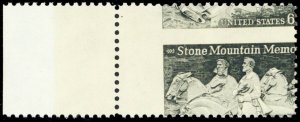 1408, 6¢ Large Misperf Error Mint NH Stone Mountain - Stuart Katz