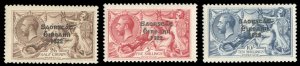 Ireland #77-79 Cat$390, 1925 Seahorses, set of three, hinged