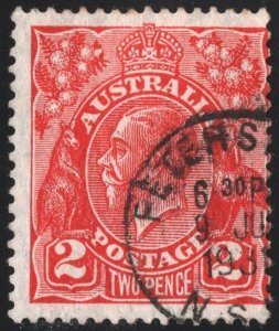 Australia SC#71 2d King George V (1930) Used