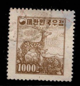 Korea Scott 199 Used Deer stamp Wmk 257