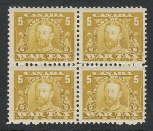 Canada (Revenue) van Dam FWT11, MNH block of four 