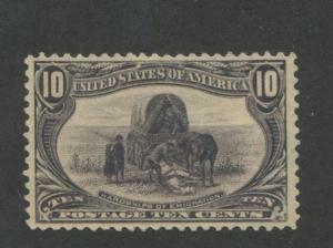 1898 US Postage Stamp #290 10c Mint Previously Hinged F/VF No Gum 