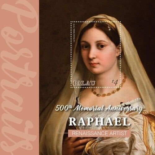 Palau 2020 - Raphael Renascence Artist - Souvenir Stamp Sheet - Scot #1453 - MNH