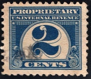 RB66 2¢ Proprietary Stamp (1919) Used