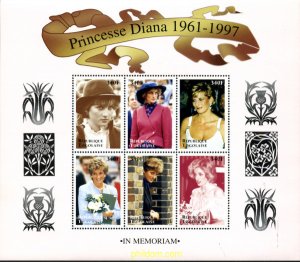 256281 MNH TOGO 1997 HOMENAJE A DIANA. PRINCESA DE GALES (1961-1997)