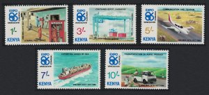 Kenya Airplanes Ships 'Expo '86' World Fair Vancouver 5v 1986 MNH SG#385-389