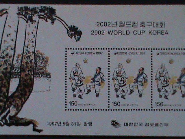 ​KOREA-1997-SC#1904a-2002 WORLD CUP KOREA- MNH S/S-VF WE SHIP TO WORLDWIDE