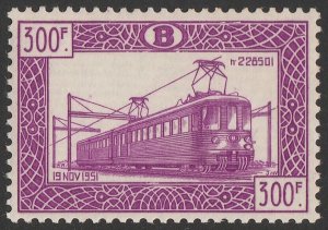 BELGIUM 1949 Railway Parcel 300Fr bright reddish-violet. MNH **.