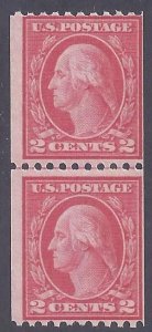 Scott #450 Mint Line Pair NH OG Fine