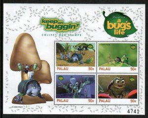 Palau 1998 - Disney Pixar - A Bugs Life - Sheet of 4 Stamps - MNH