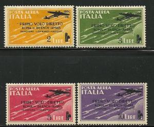 Italy # C52-55, Mint Hinge Remain